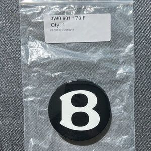 COPY - 1PC Bentley Continental GT GTC Spur Wheel Cap Centre Cap 3W0601170F Genu…